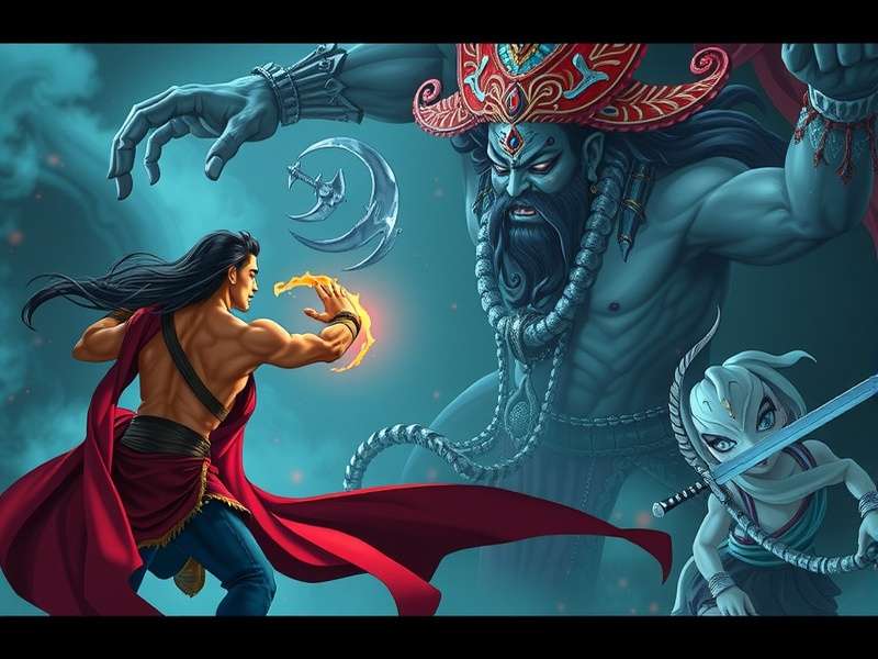 Phantom Realm Delhi - Arjun confronting Ravana in the Phantom Realm